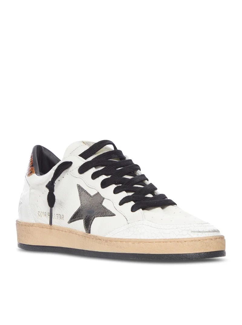 GOLDEN GOOSE Ball Star Men's White/Gray/Brown Sneakers New