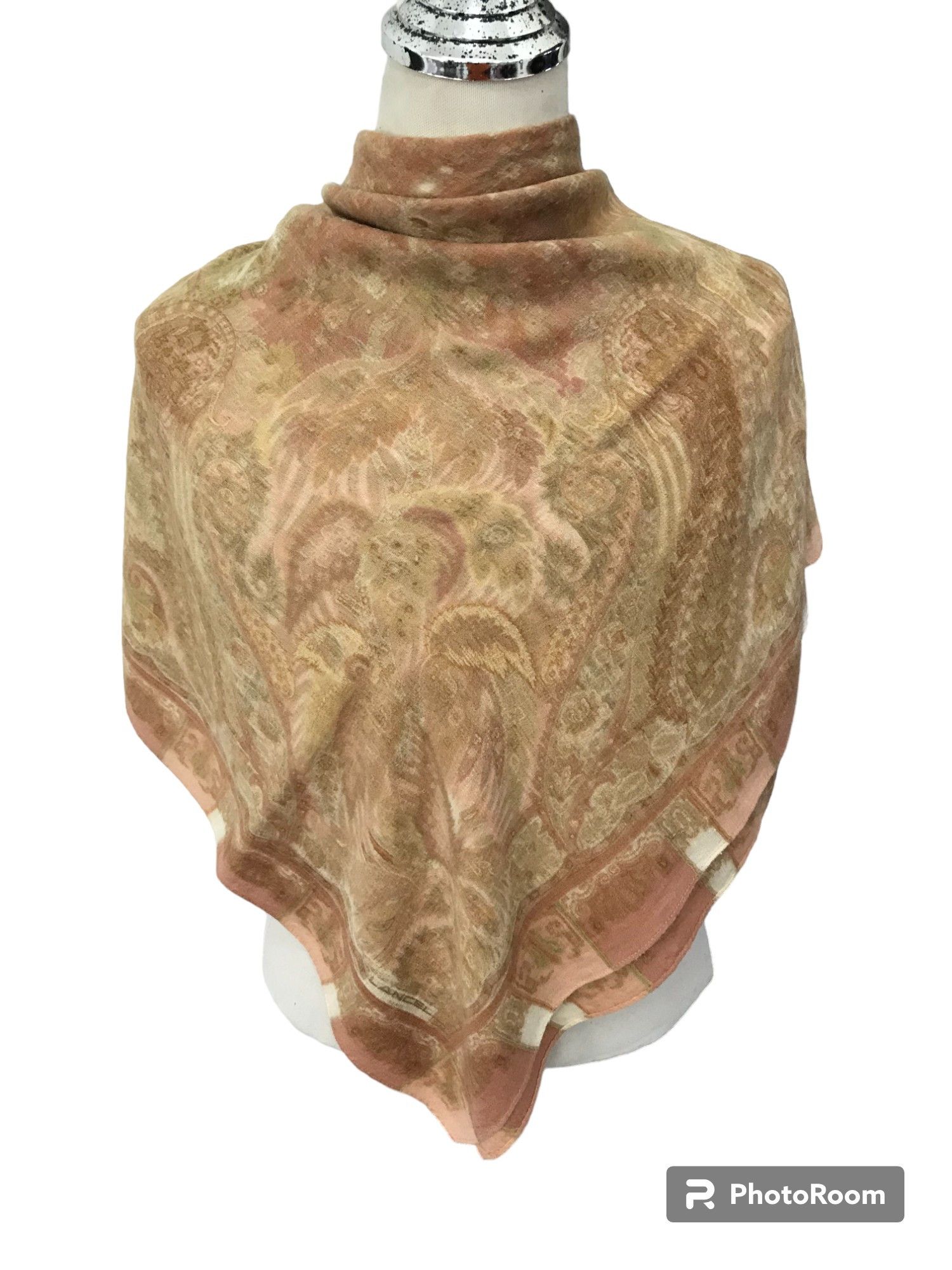 Lancel Lancel Wool Scarf Muffler Shawl Mantilla Veil Babushka V285 Size ONE SIZE - 1 Thumbnail