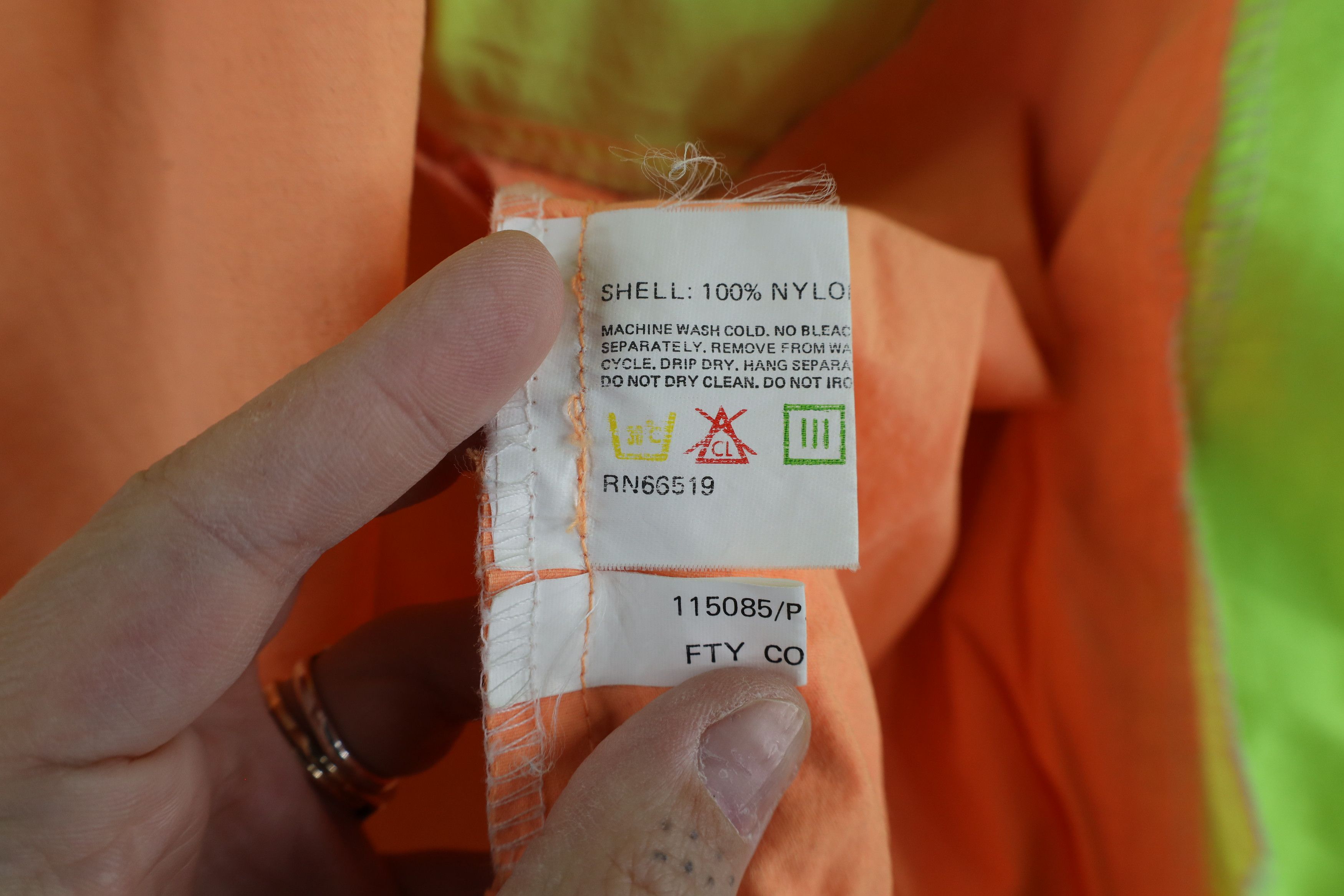Ocean Pacific × Vintage Vintage 90s Ocean Pacific Surf Block Neon Windbreaker Jacket Size US XL / EU 56 / 4 - 15 Thumbnail