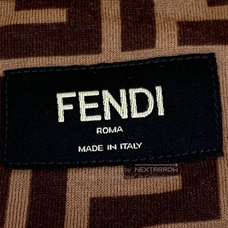 Fendi Fendi Color-Block Logo Letter Full-Print Cotton Round Neck Size US M / EU 48-50 / 2 - 6 Thumbnail