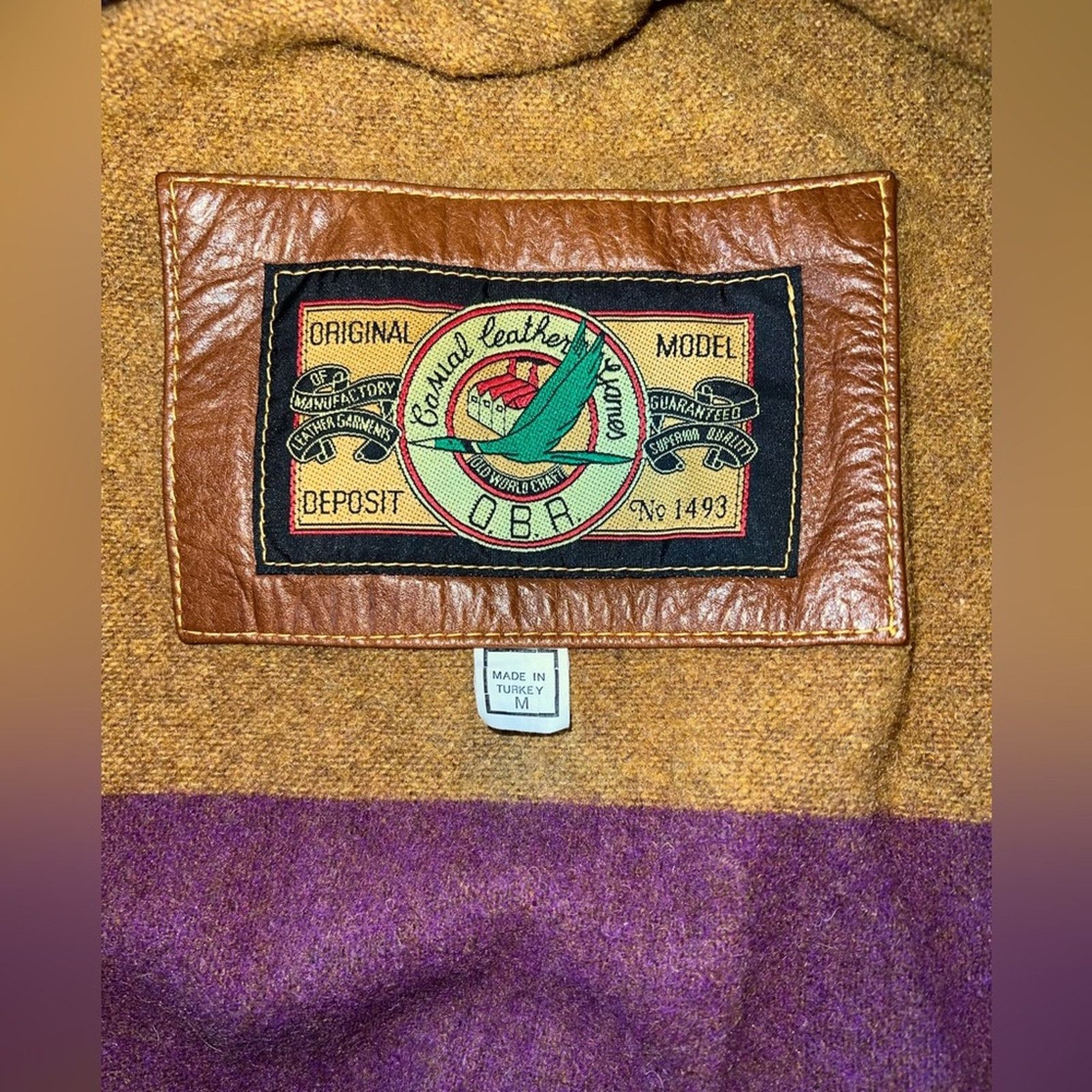 Vintage Fabulous Vintage OBR Leather Bomber Jacket! Size US M / EU 48-50 / 2 - 9 Thumbnail