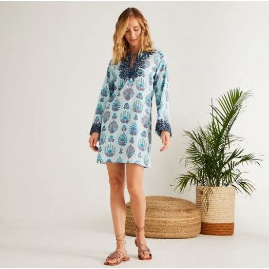 Calypso St Barth Calypso St. Barth Asha Tunic Dress French Spring Embroidered Size M / US 6-8 / IT 42-44 - 2 Thumbnail