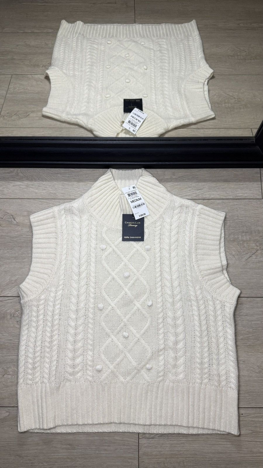 Charter Club NWT Y2K 2000s Women’s Charter Club Cashmere Sweater Vest Size M / US 6-8 / IT 42-44 - 1 Thumbnail