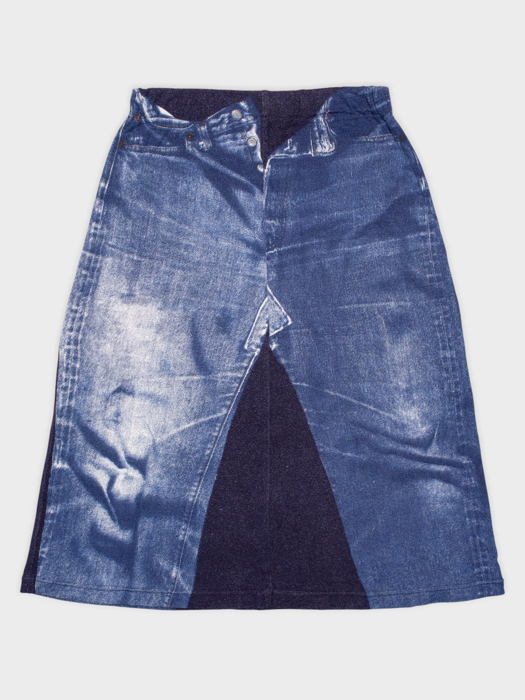 Jean Paul Gaultier late 90s Gaultier Jean's trompe l'oeil skirt Size 26" / US 2 / IT 38 - 1 Thumbnail