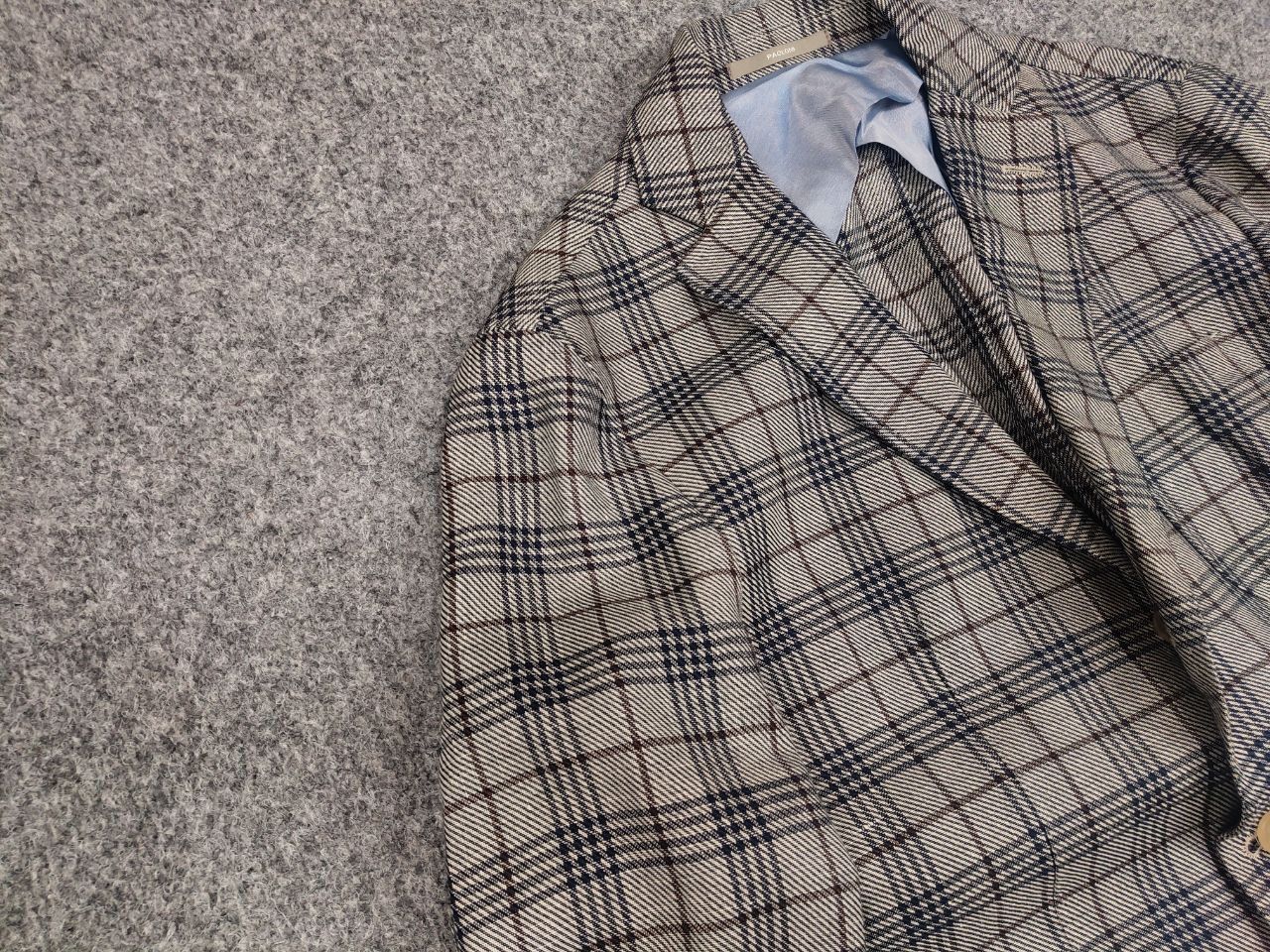 Paoloni Paoloni Italy Design classic light checked Blazer jacket Size US M / EU 48-50 / 2 - 8 Thumbnail