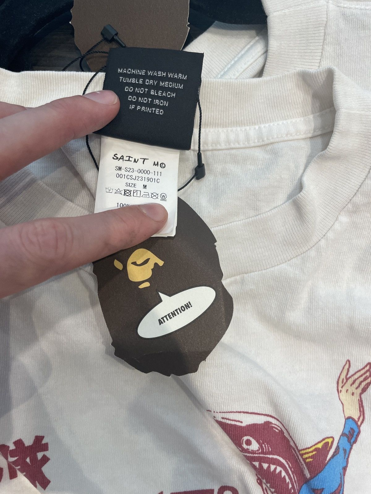 Bape × Saint Michael Saint Michael x Bape Space Shirt Size US M / EU 48-50 / 2 - 5 Thumbnail