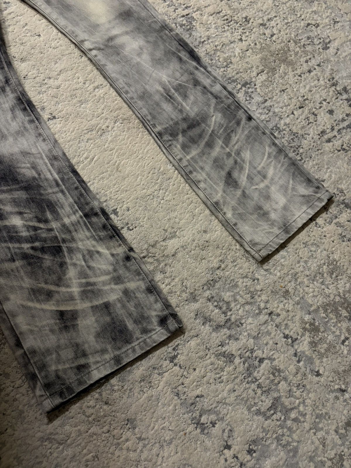 Japanese Brand La Gate - Bleach Washed Grey Denim Bootcut Jeans Size US 32 / EU 48 - 5 Thumbnail