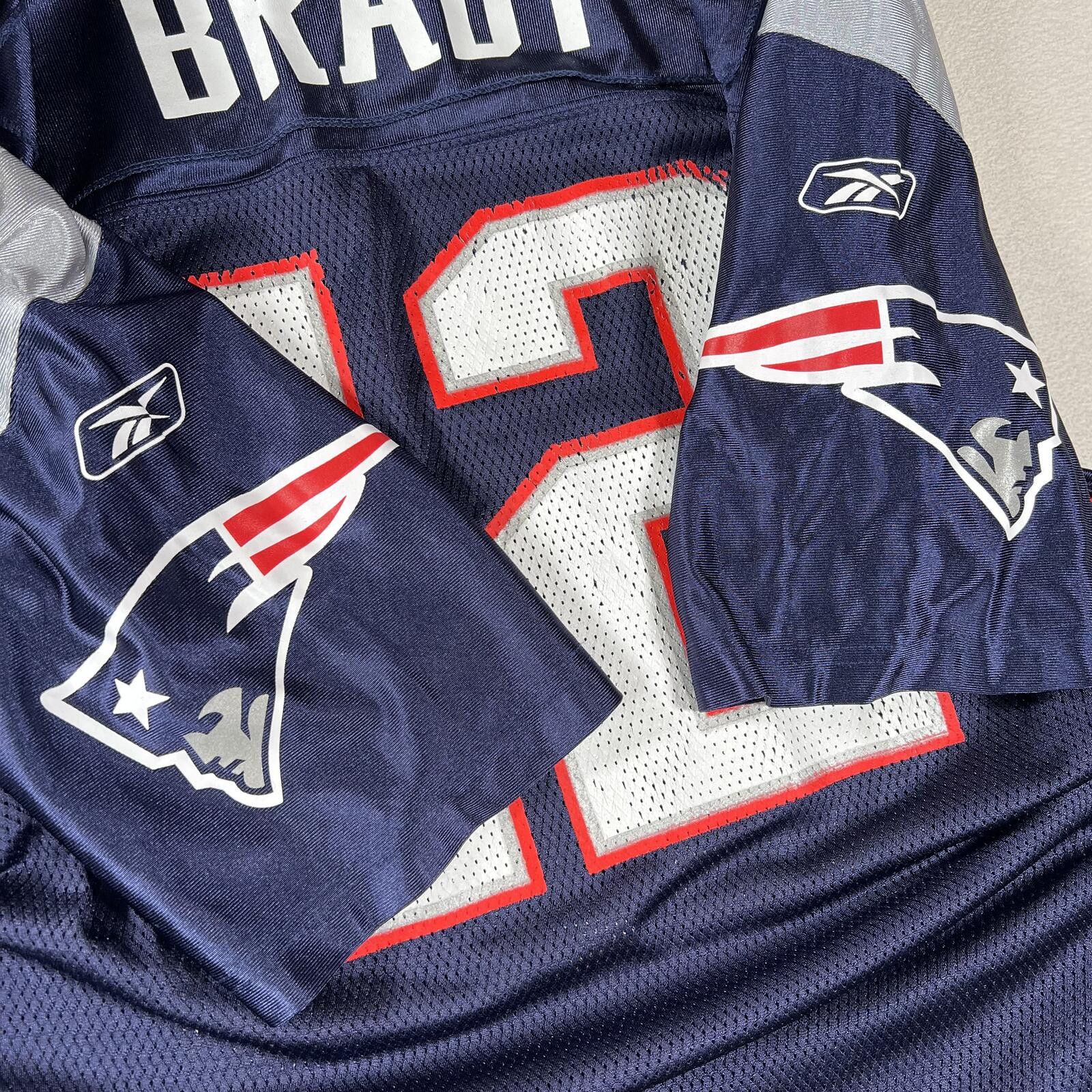Reebok Vintage New England Patriots Tom Brady Reebok NFL Jersey Size US XL / EU 56 / 4 - 2 Thumbnail