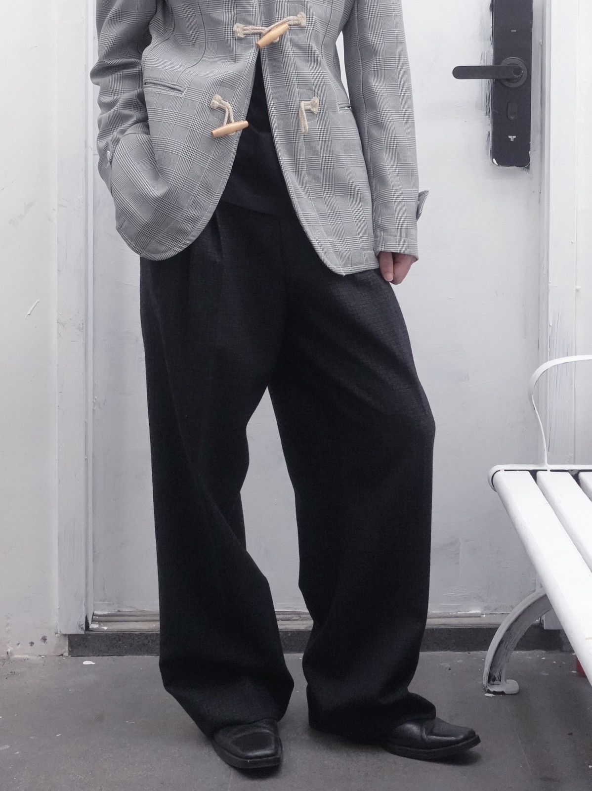 Raf Simons Raf Simons | AW1998 Double-Pleated Wool Trousers Size US 32 / EU 48 - 1 Thumbnail