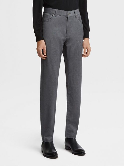 Ermenegildo Zegna o1s1rm0225 RUDP46A7 Pant in Dark Grey Size US 30 / EU 46 - 2 Thumbnail