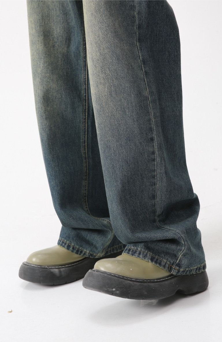Japanese Brand × Jean Washed vintage wide leg baggy jeans Size US 34 / EU 50 - 3 Thumbnail