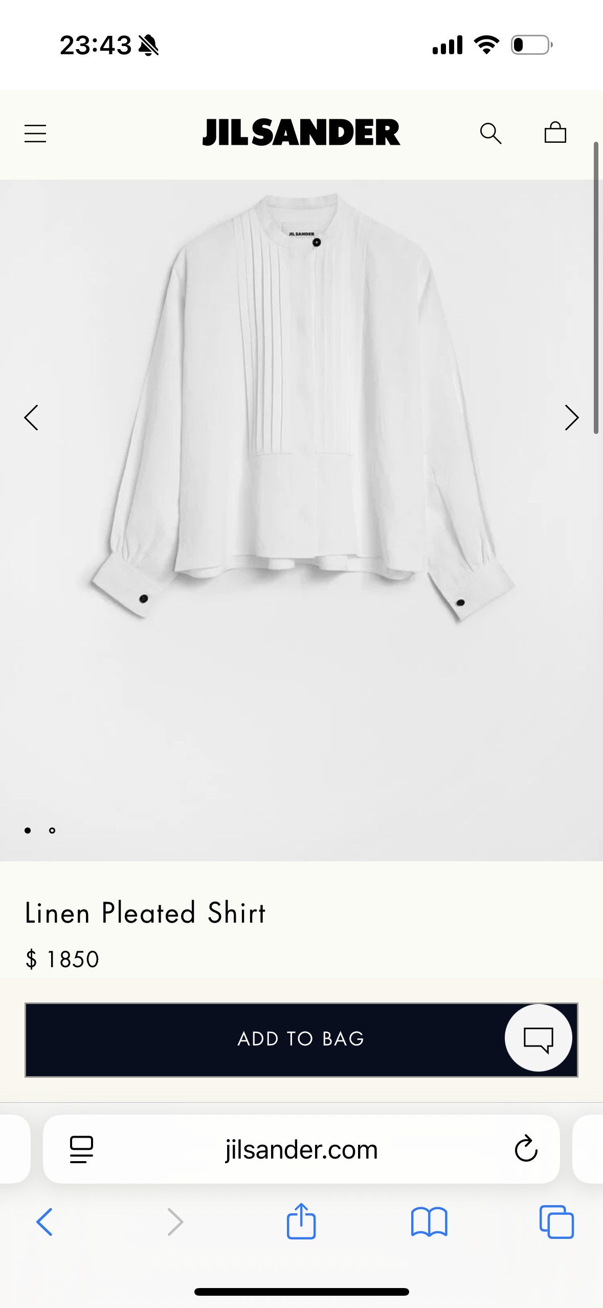 Jil Sander Jil Sander Shirt Size M / US 6-8 / IT 42-44 - 1 Thumbnail