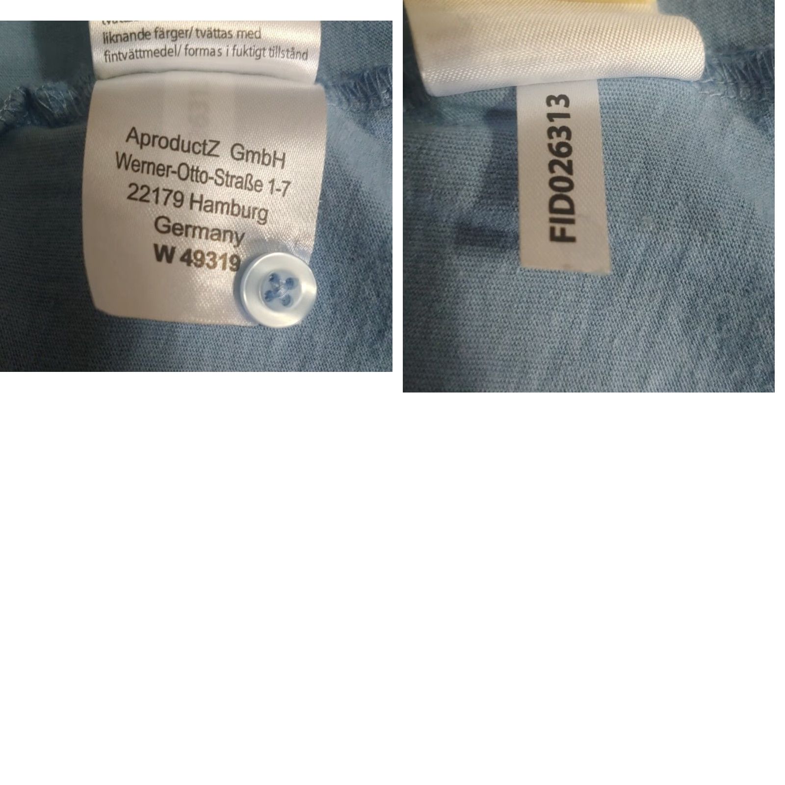 GmbH AProductZ GmbH Blouse Tunic Blue Pullover V-Neck Roll Tab Sleeve 16 Womens Regular Size 16 Blue Cotton Slit Casual Adults Mens Womens Size XXL / US 16-18 / IT 52-54 - 8 Thumbnail