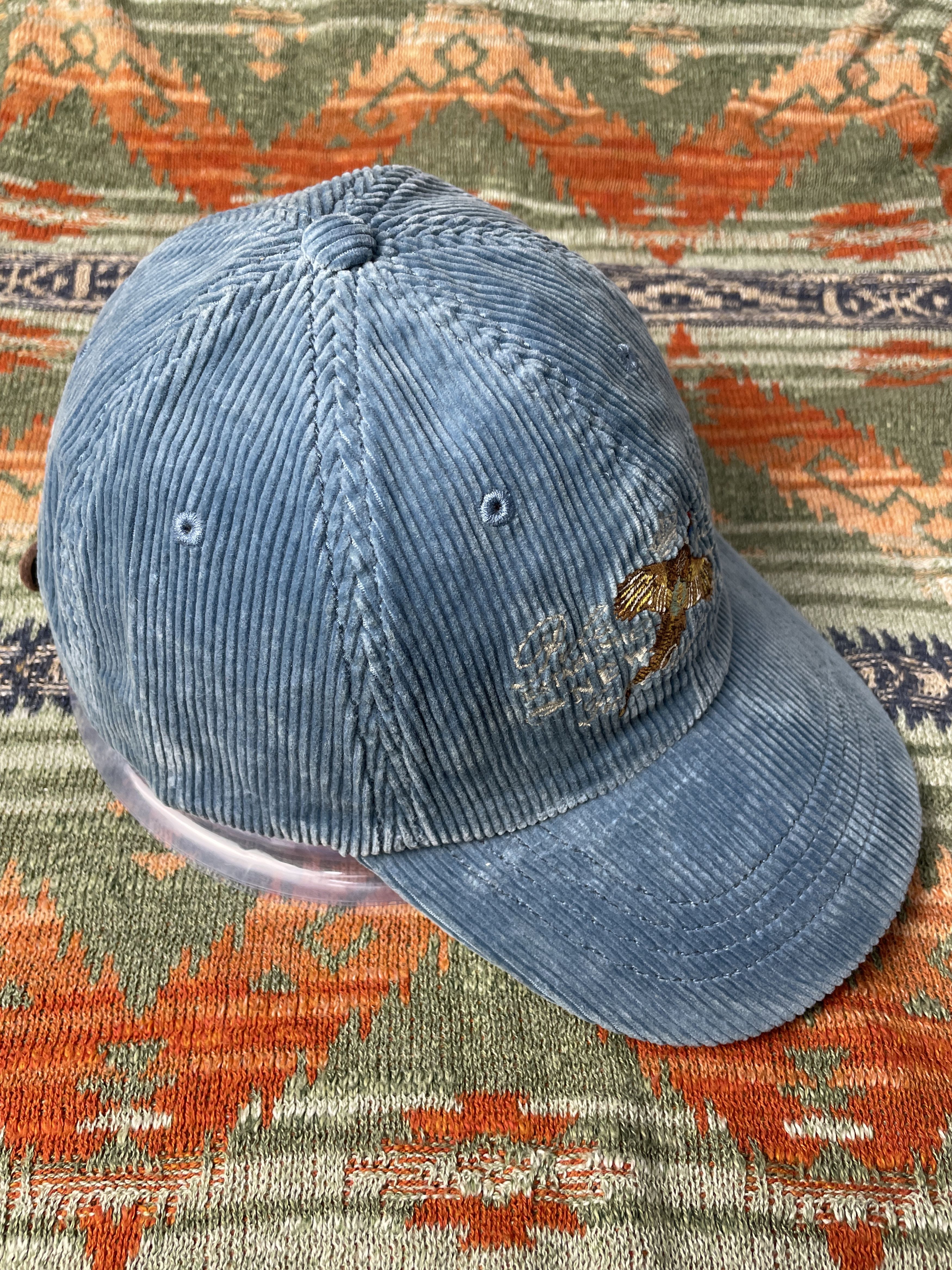 Polo Ralph Lauren Polo Ralph Lauren Corduroy Leather Rare Baseball Hat Cap Size ONE SIZE - 2 Thumbnail