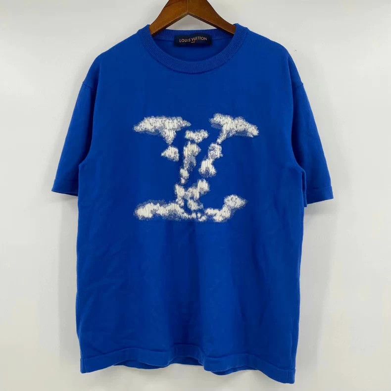 Louis Vuitton Louis Vuitton Cloud Print Knit T-Shirt Size US L / EU 52-54 / 3 - 1 Thumbnail