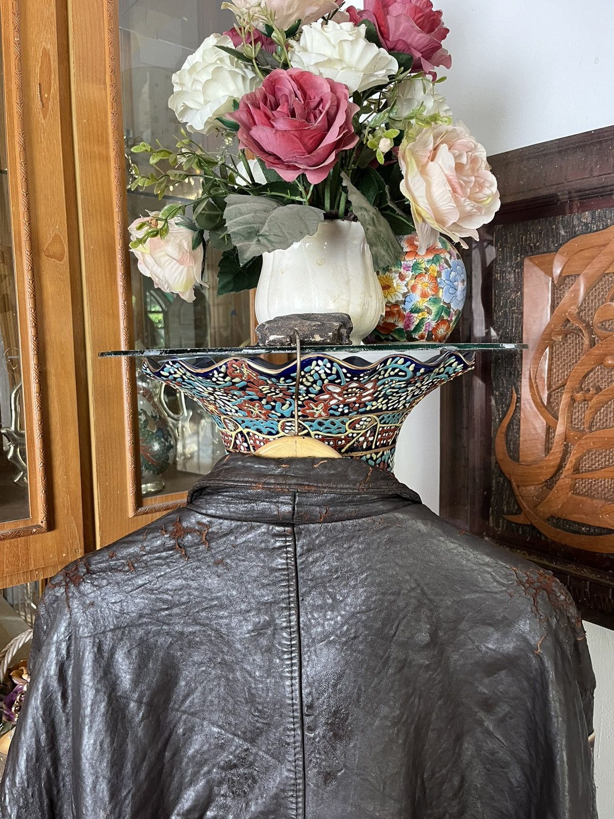 Avirex SUPER RARE! 1987 Avirex A-2 WW II Photograph Leather Jacket Size US M / EU 48-50 / 2 - 17 Thumbnail