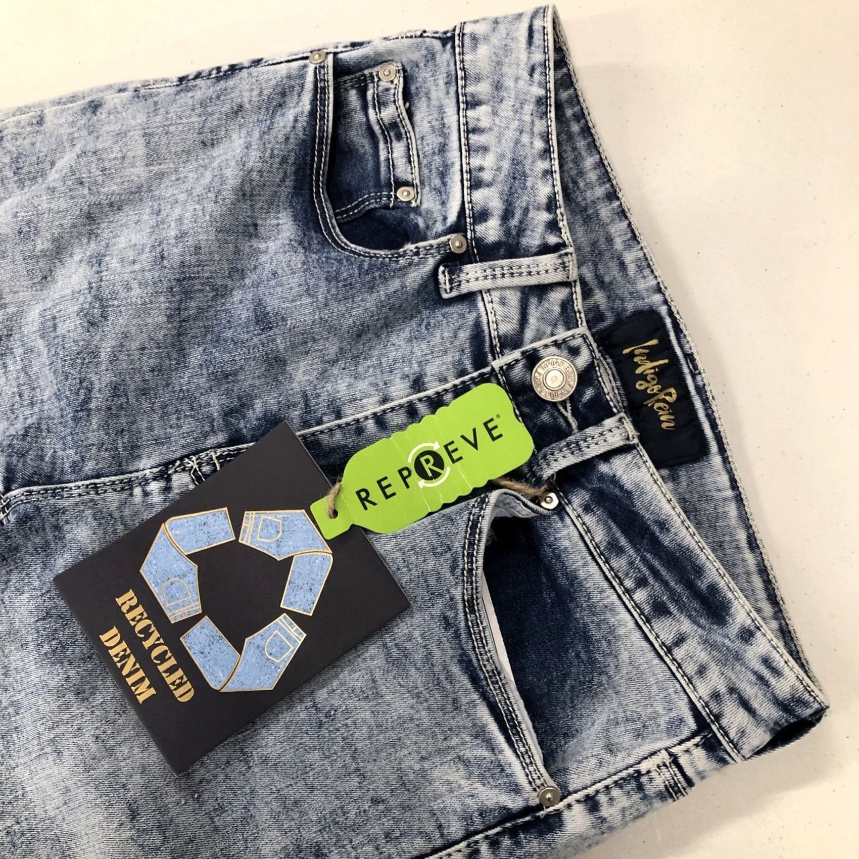 Vintage Indigo Rein Jeans Slim Ankle 26x26 NWT Blue Denim Stretch 5/26 High Rise Narrow Leg 5-Pocket Style Women Mens Size 27" / US 4 / IT 40 - 5 Thumbnail