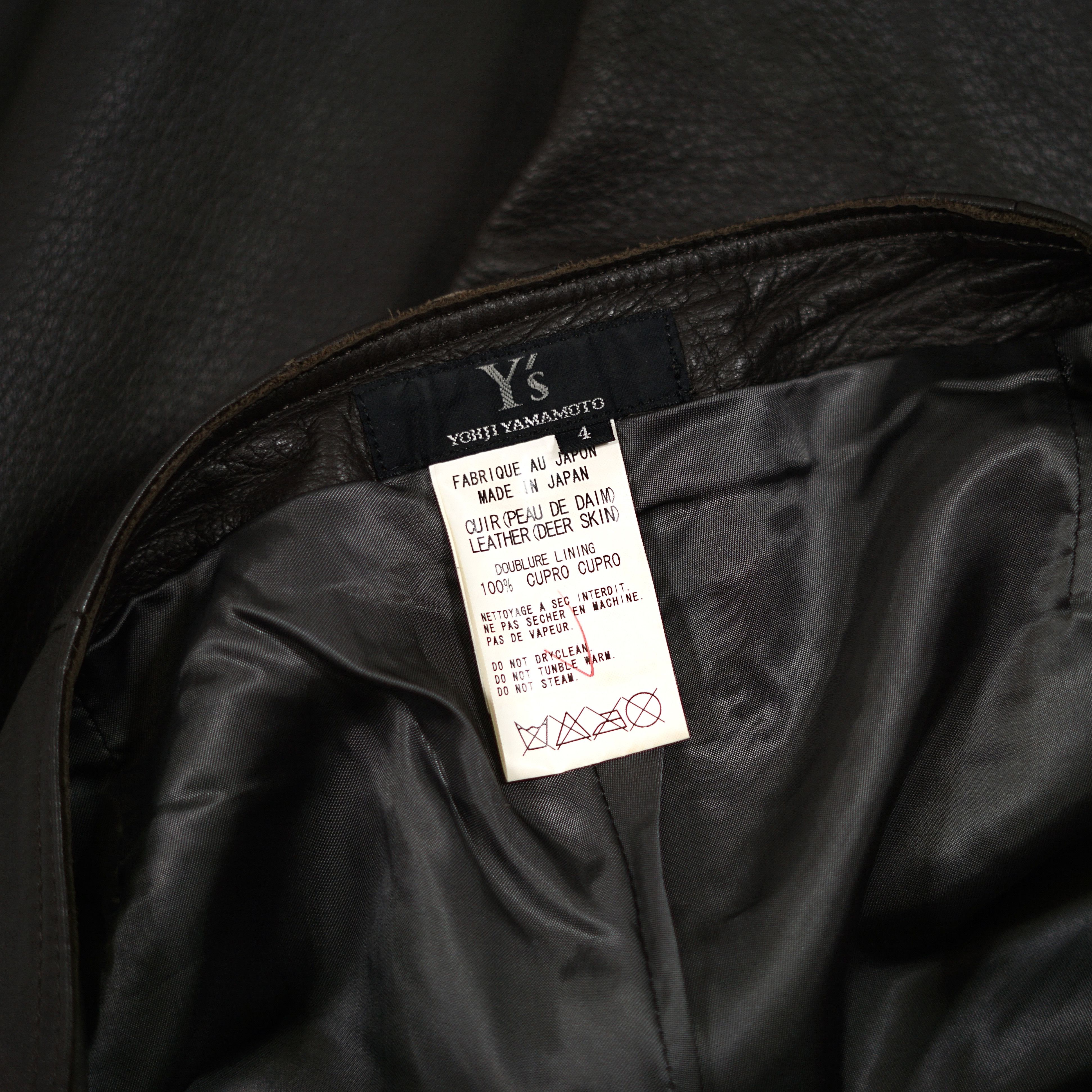 Yohji Yamamoto Y's Yohji Yamamoto Leather Pants Size 32" / US 10 / IT 46 - 6 Thumbnail