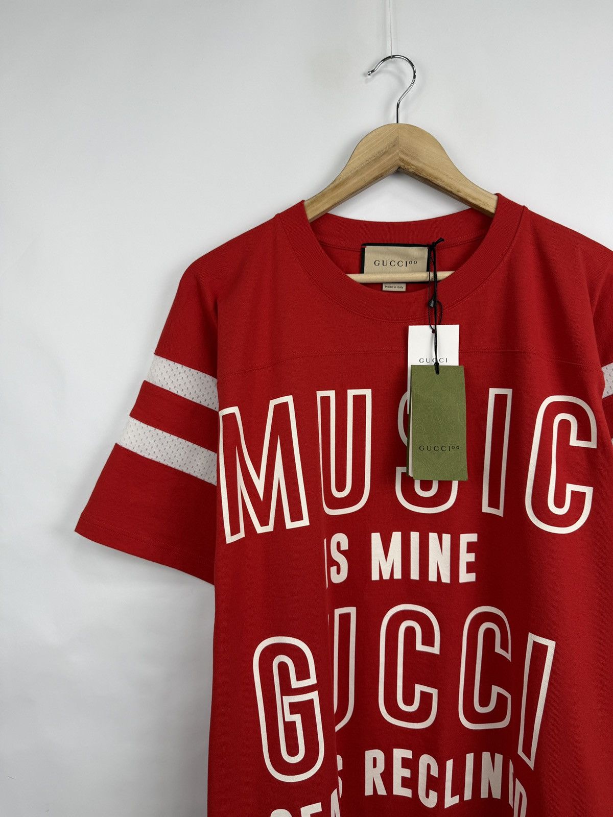 Gucci 🇮🇹 Gucci Gucci Music Is Mine T-Shirt Sony Music Made in Italy Size US L / EU 52-54 / 3 - 4 Thumbnail