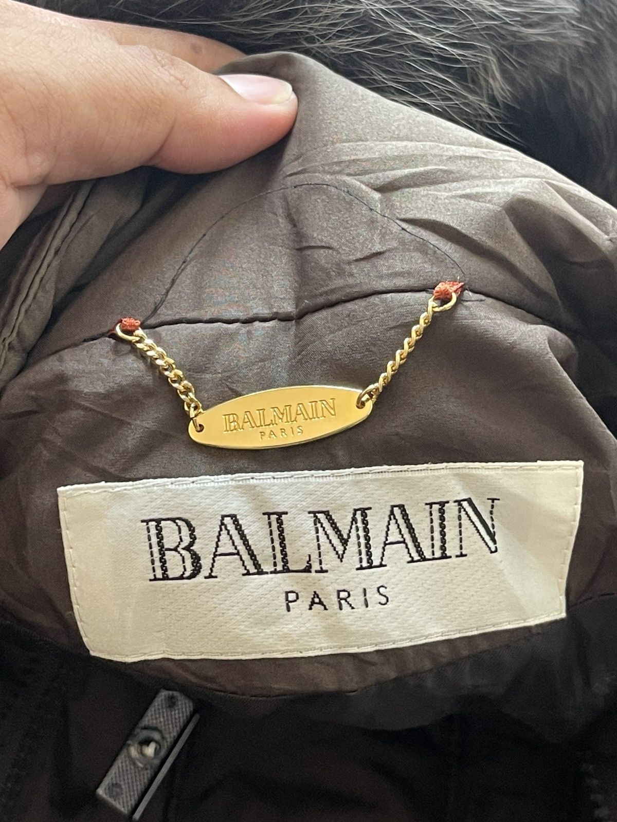 Balmain Vintage Balmain Fur Hoodie Jacket Size US XL / EU 56 / 4 - 19 Thumbnail
