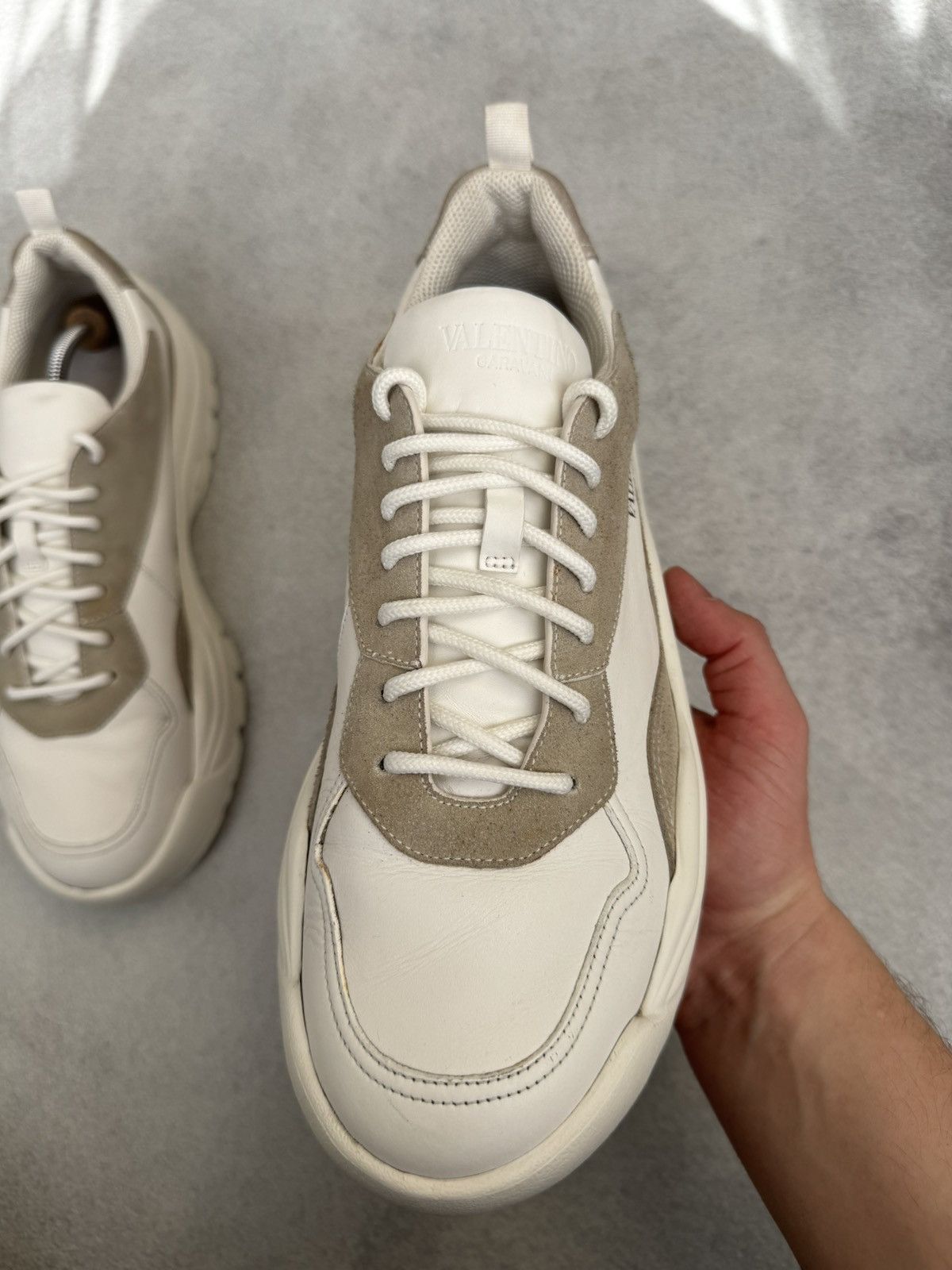 Valentino Valentino Garavani White Gumboy Calfskin Sneakers Size45 Size US 11 / EU 44 - 9 Thumbnail