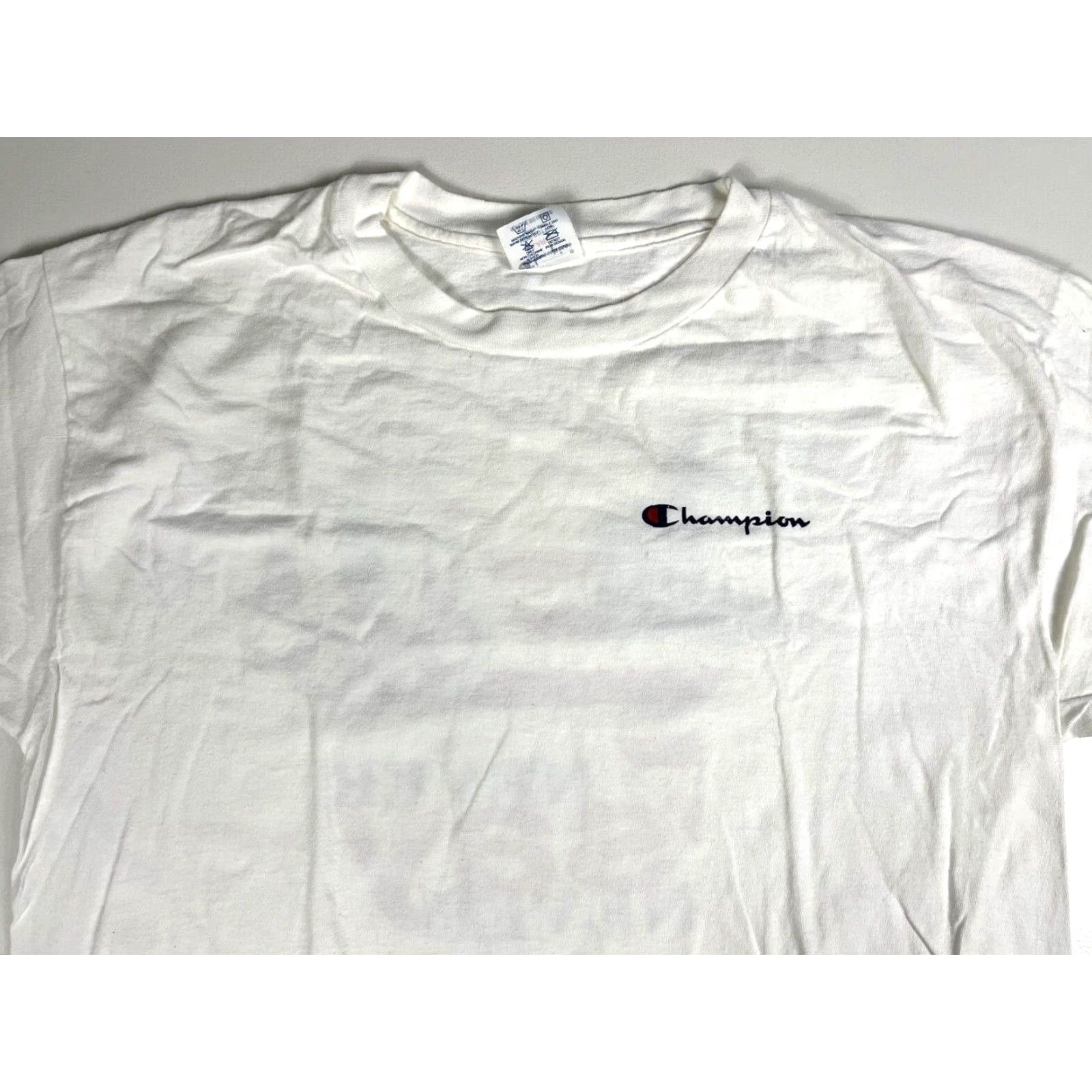 Champion Vintage Champion Never Say Never USA Olympics T-Shirt Made in USA Sz XL Men White 90s Sports 100% Cotton Short Sleeve Crew Neck Graphic Double-Sided Size US XL / EU 56 / 4 - 6 Thumbnail