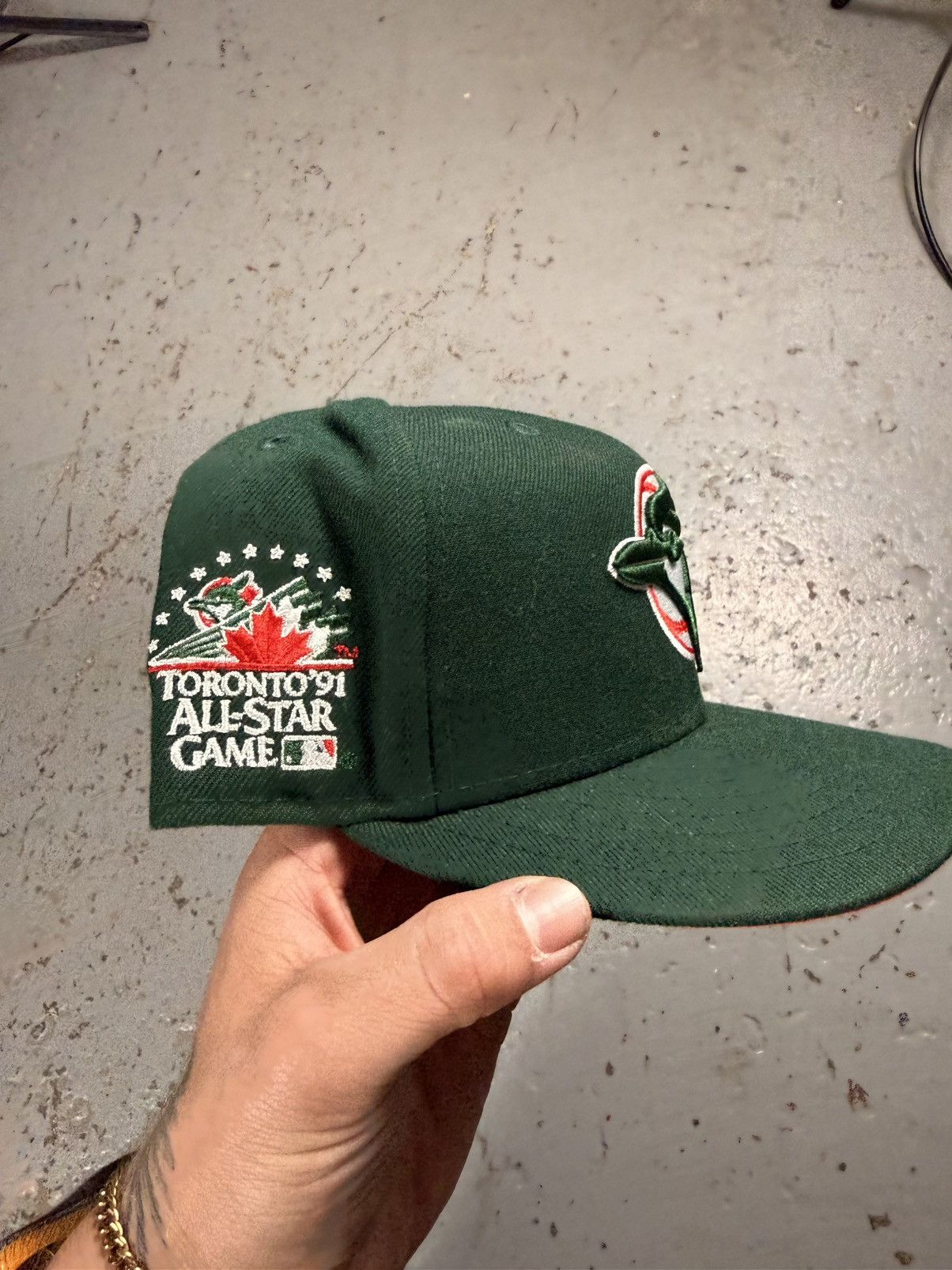 New Era Retro Green Toronto Blue Jays Fitted Size 7 Size ONE SIZE - 2 Thumbnail