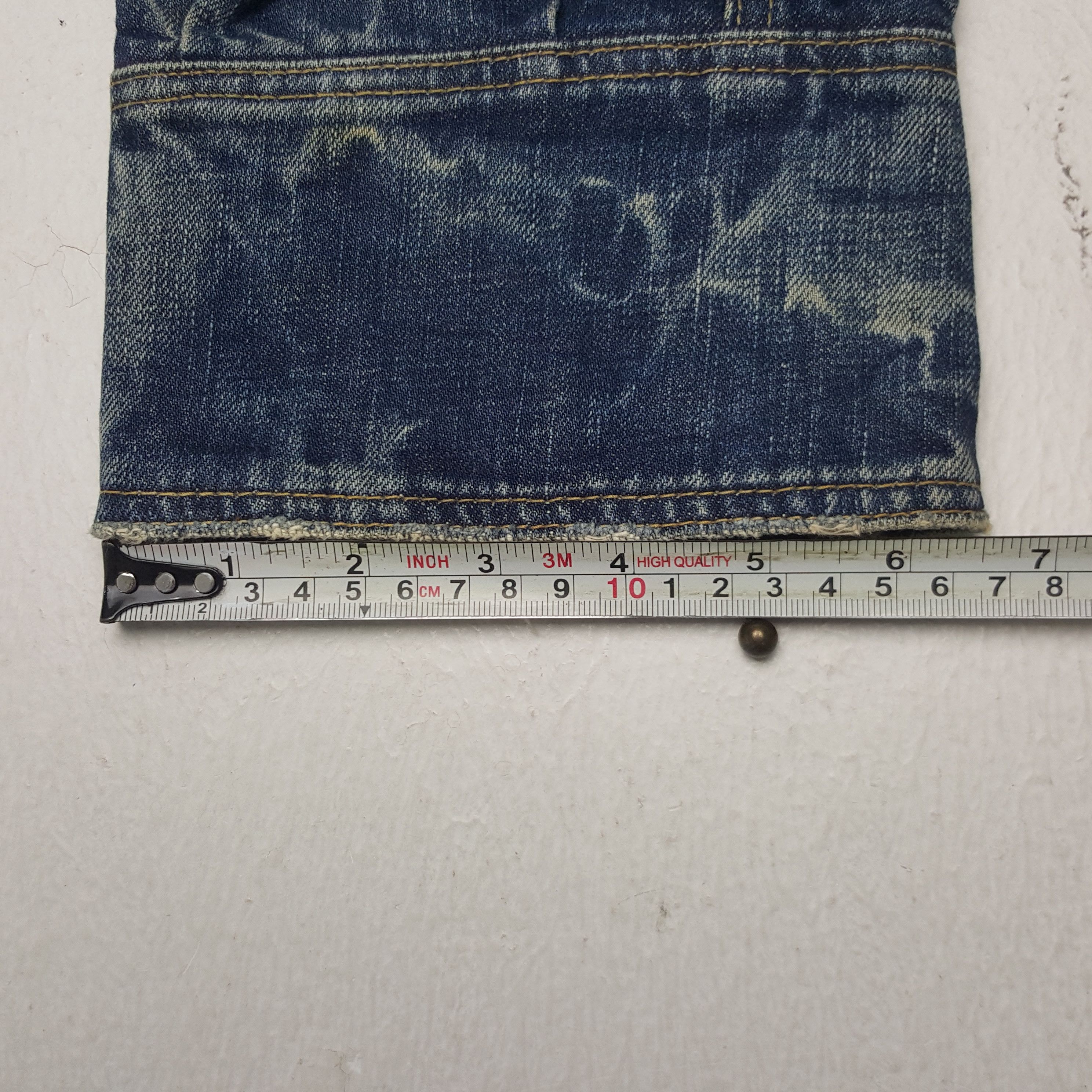 Hysteric Glamour × Japanese Brand × Vintage Vintage Hysteric Glamour Japan 3 Quaters Cargo Denim Jeans Size US 27 - 12 Thumbnail
