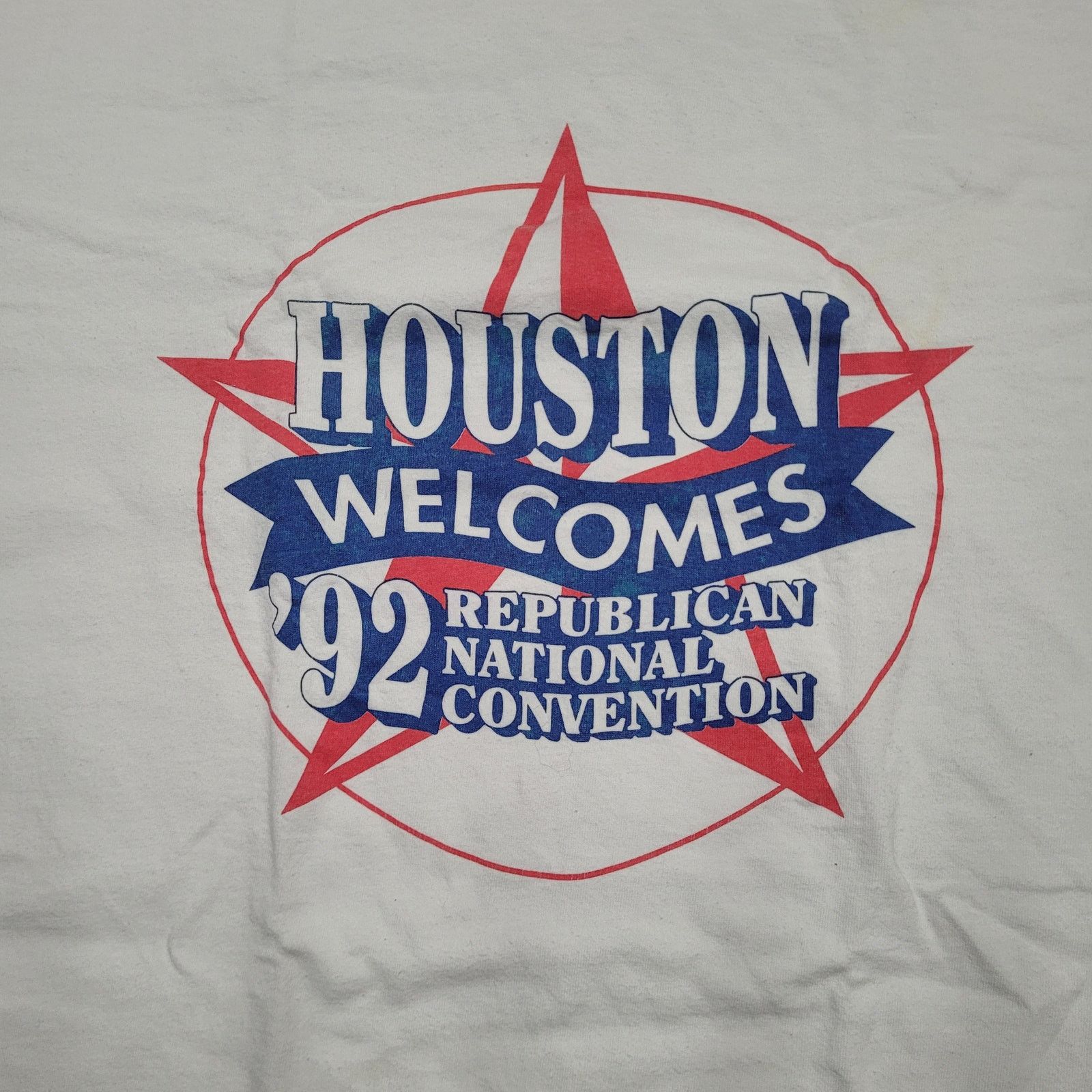 Fruit Of The Loom VTG 1992 RNC Republican Convention T-Shirt XL Single Stitch Size US XL / EU 56 / 4 - 2 Thumbnail