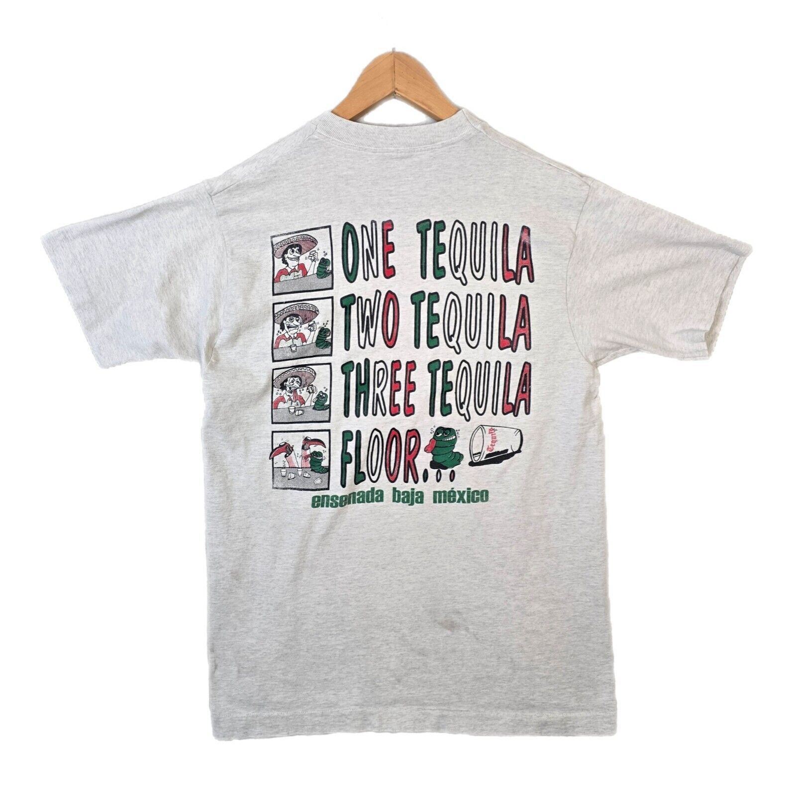 Vintage Vtg Mexico One Tequila Two Tequila Three Tequila Floor Small Size US S / EU 44-46 / 1 - 1 Thumbnail