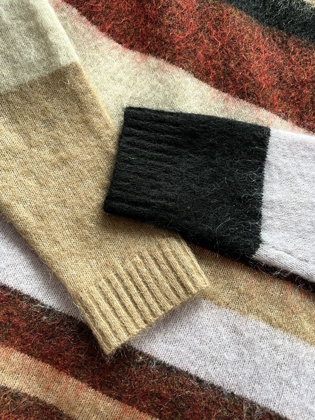 Acne Studios Acne Studios Striped Wool Mohair Multicolor Knit Sweater Size XS / US 0-2 / IT 36-38 - 9 Thumbnail