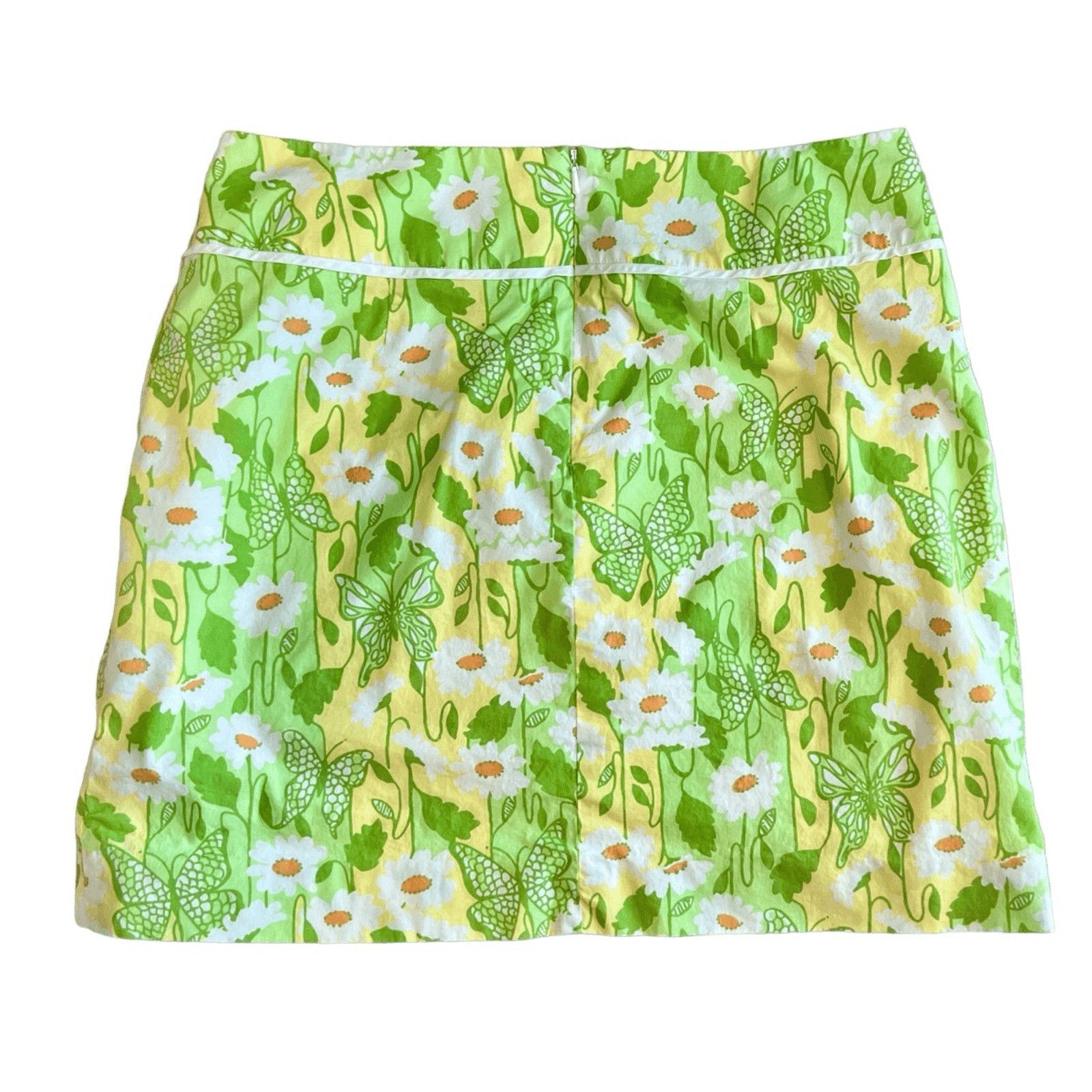 Lilly Pulitzer Lilly Pulitzer VNTG Socialite Butterfly Daisy Mini Skirt 8 Size 30" / US 8 / IT 44 - 7 Thumbnail