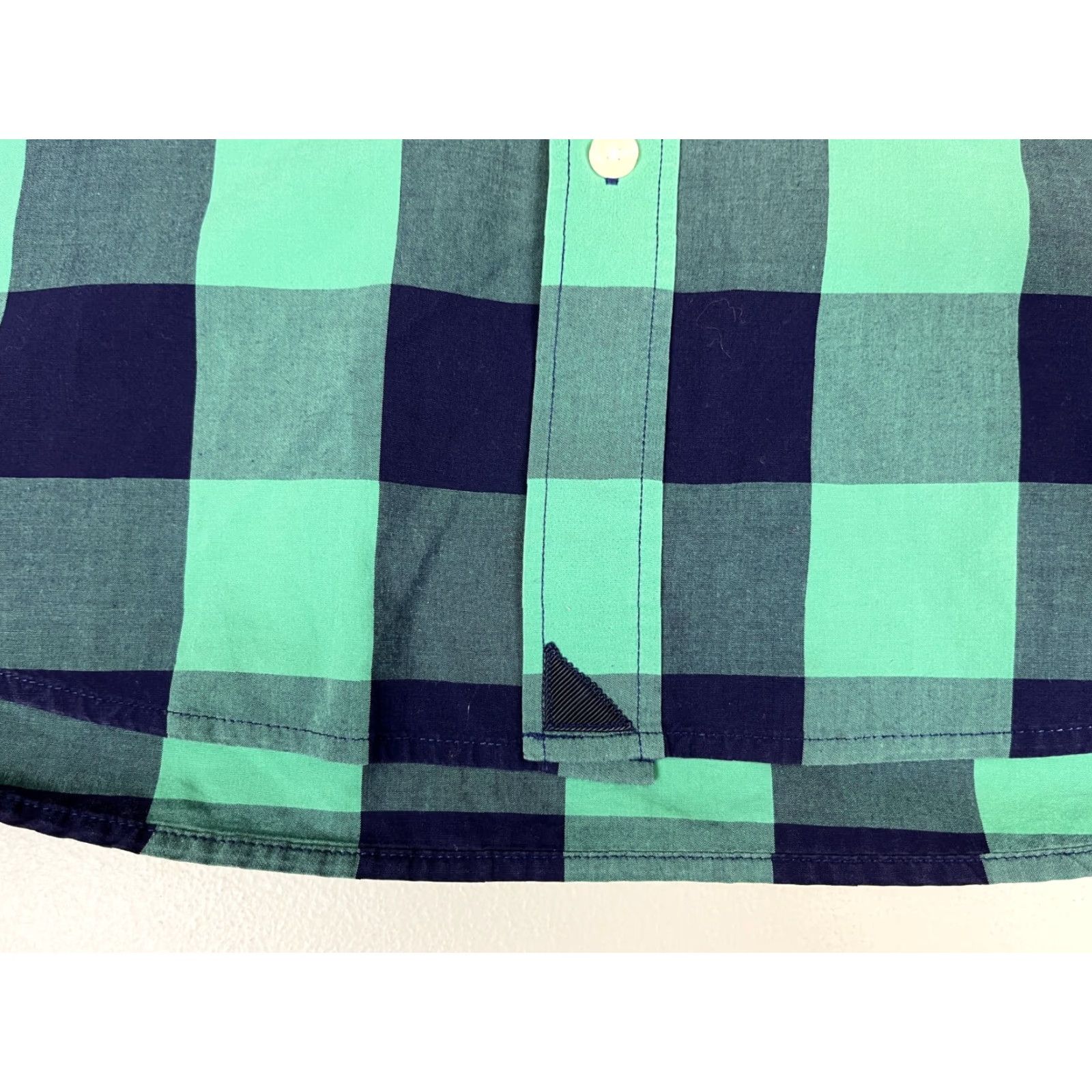 UNTUCKit UNTUCKit Men's Button-Up Plaid Shirt L Blue Green Navy Cotton Casual Regular Size US L / EU 52-54 / 3 - 5 Thumbnail