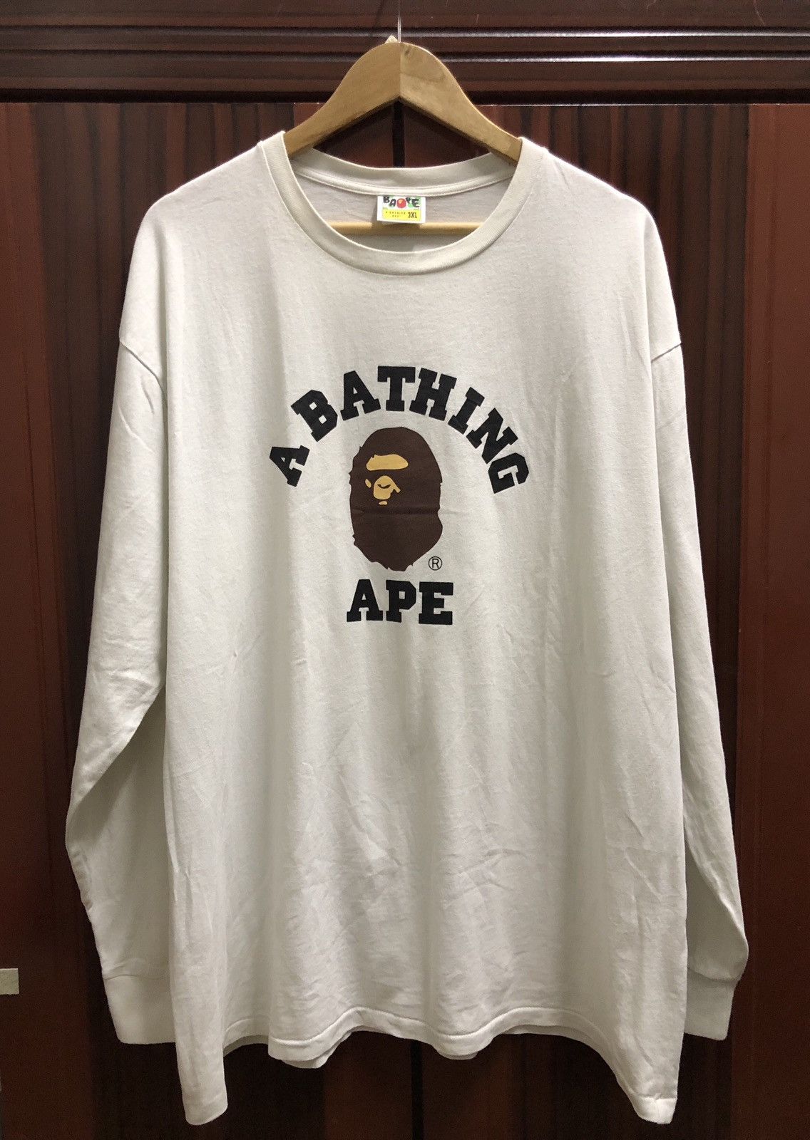 Bape College 3XL L/S Tee Size US XXL / EU 58 / 5 - 1 Thumbnail