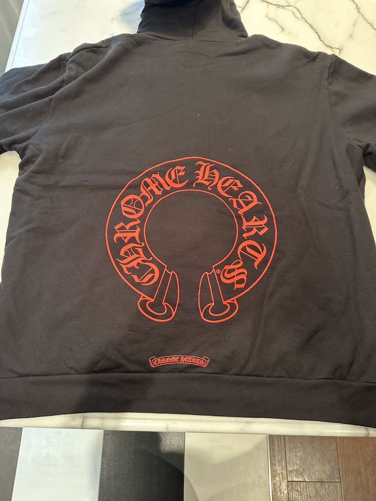 Chrome Hearts Chrome Hearts Online Exclusive Horseshoe Hoodie Black Red Size US XL / EU 56 / 4 - 3 Thumbnail