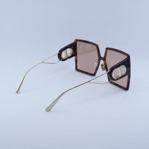 Dior Dior 30MONTAIGNE SU 26L0 Sunglasses Havana/Gold Square Frame Size ONE SIZE - 9 Thumbnail