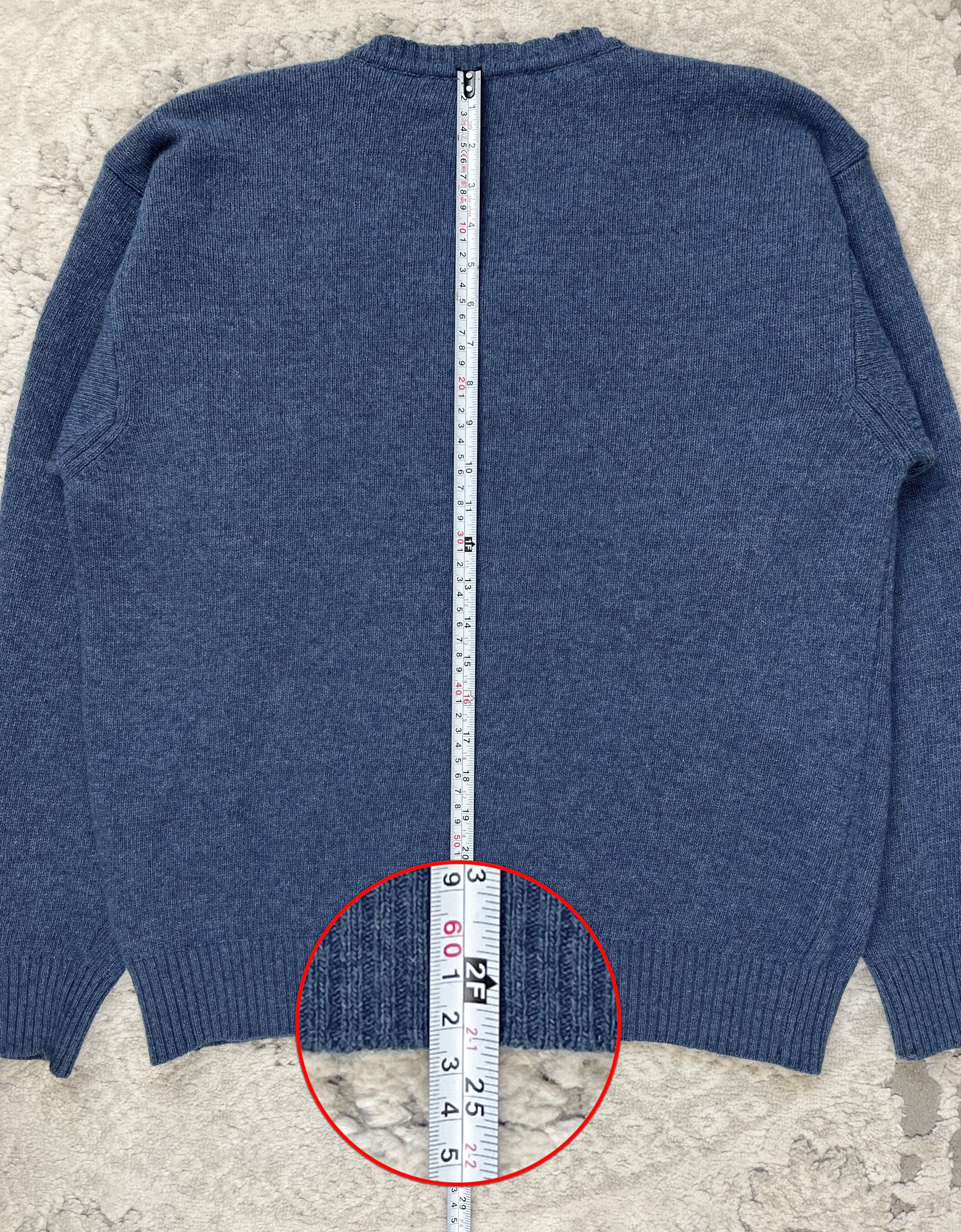Sergio Tacchini Sergio Tacchini V-Neck Wool Blend Sweater Jumper Blue Italy Size US M / EU 48-50 / 2 - 20 Thumbnail