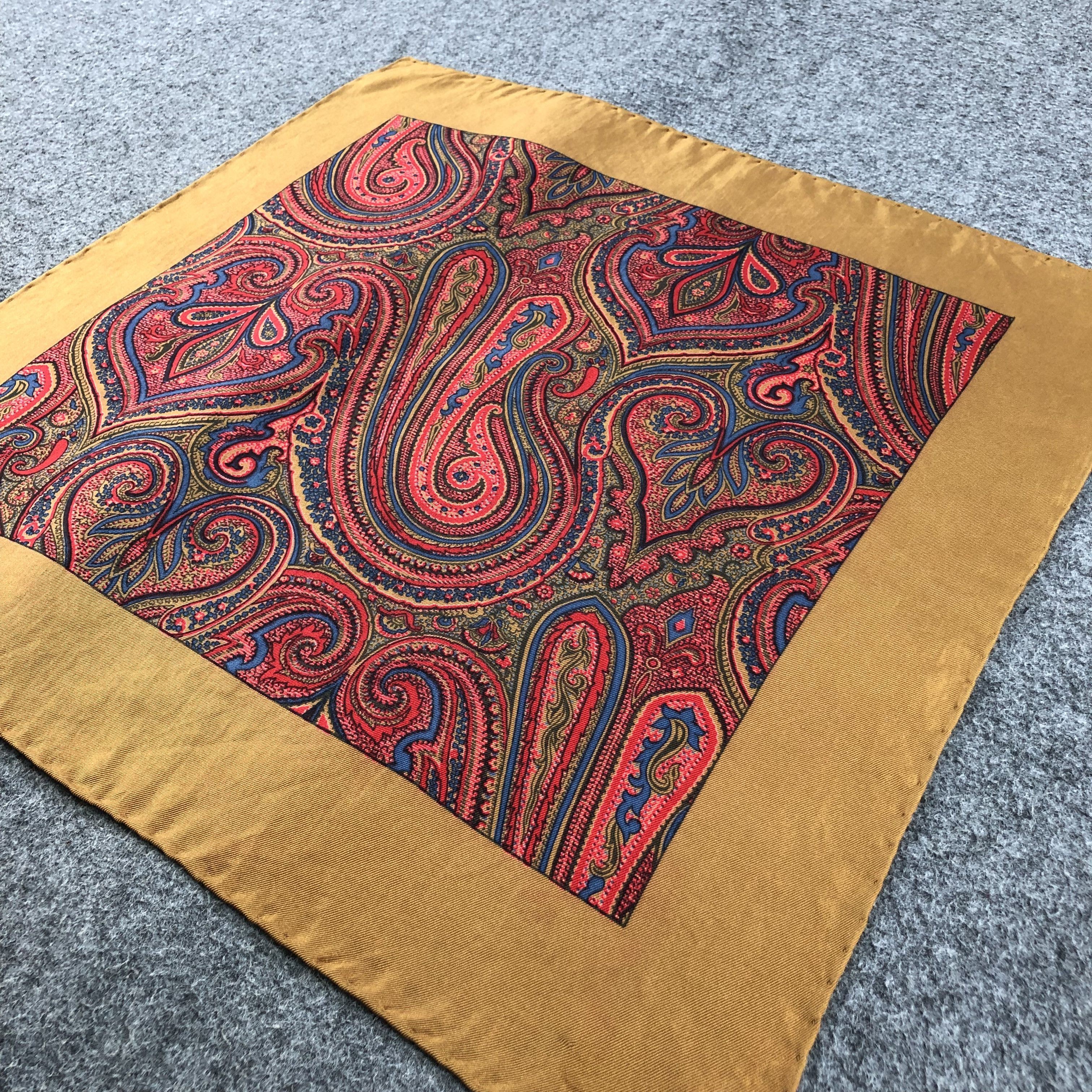 Other Vintage Paisley Silk Handkerchief Neckerchief Bandana H1330 Size ONE SIZE - 3 Thumbnail