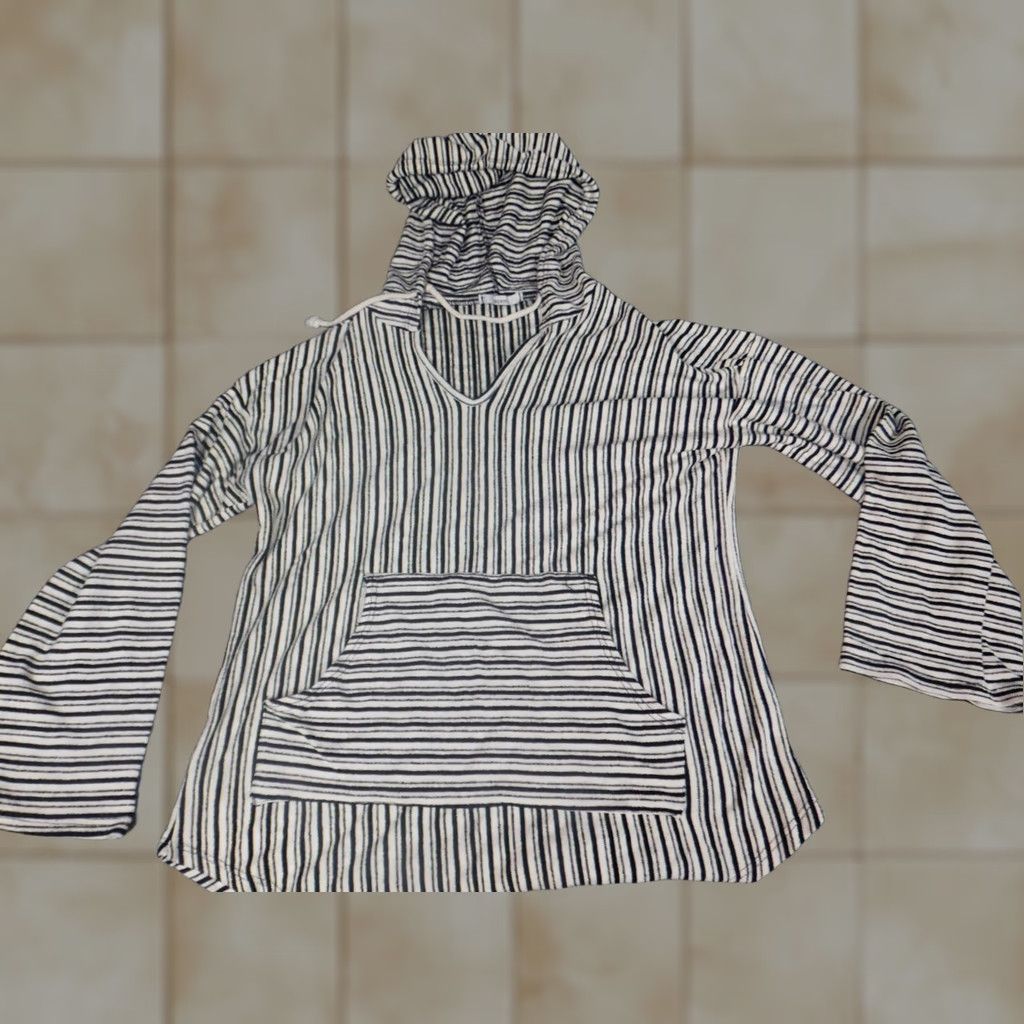 Vintage Acemi Womens Sweater L beige Cable-Knit Pullover Hoodie Zip Crew Neck Long Sleeve Buttoned Knit, Regular Size L / US 10 / IT 46 - 1 Thumbnail