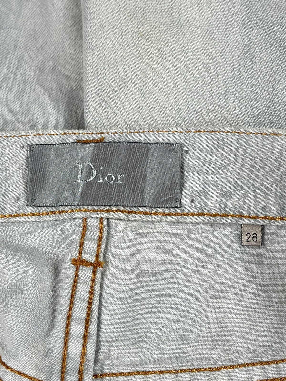 Dior SS08 Dior Homme Unaltered Bleached Marble Denim Jeans Size US 28 / EU 44 - 8 Thumbnail