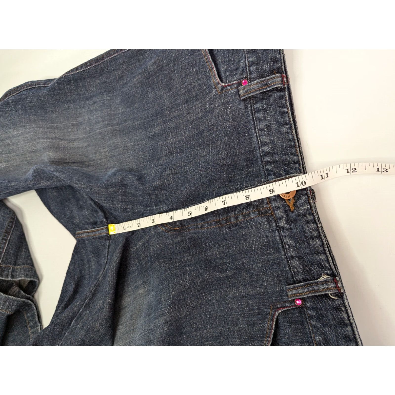 Denime VINTAGE Sigrid Olsen Jeans Womens 14 Straight Denim Blue Innovator 07 Pockets Belt Loops Ble? Size 36" / US 14 / IT 50 - 7 Thumbnail