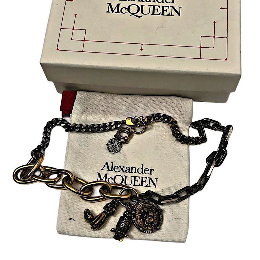 Alexander McQueen Authentic Alexander McQueen Rare 3 Charm Necklace Size ONE SIZE - 7 Thumbnail