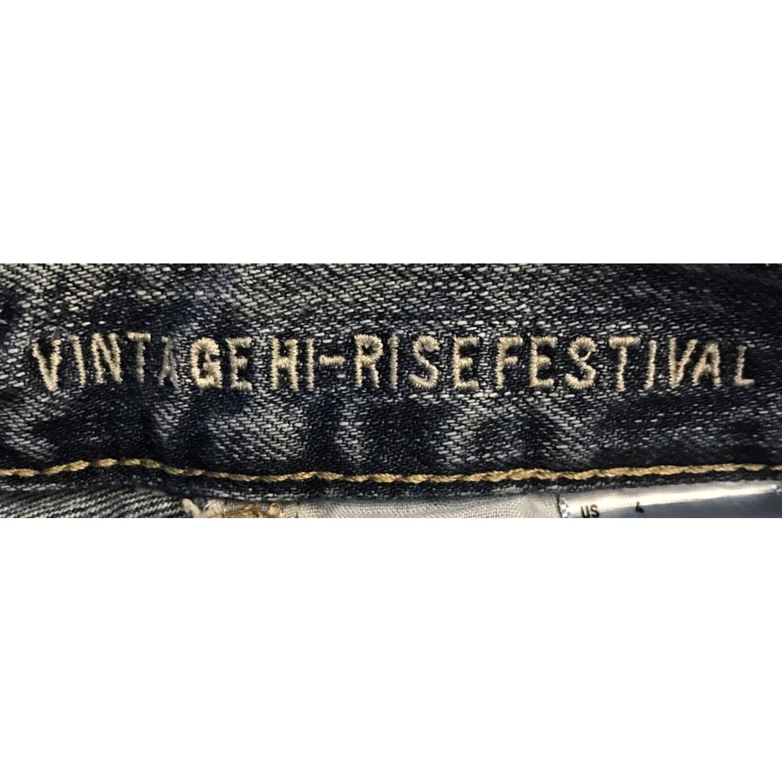 American Eagle Outfitters American Eagle Blue Denim Shorts Sz 4 Distressed Vintage Hi-rise Festival 938 Size 27" / US 4 / IT 40 - 5 Thumbnail