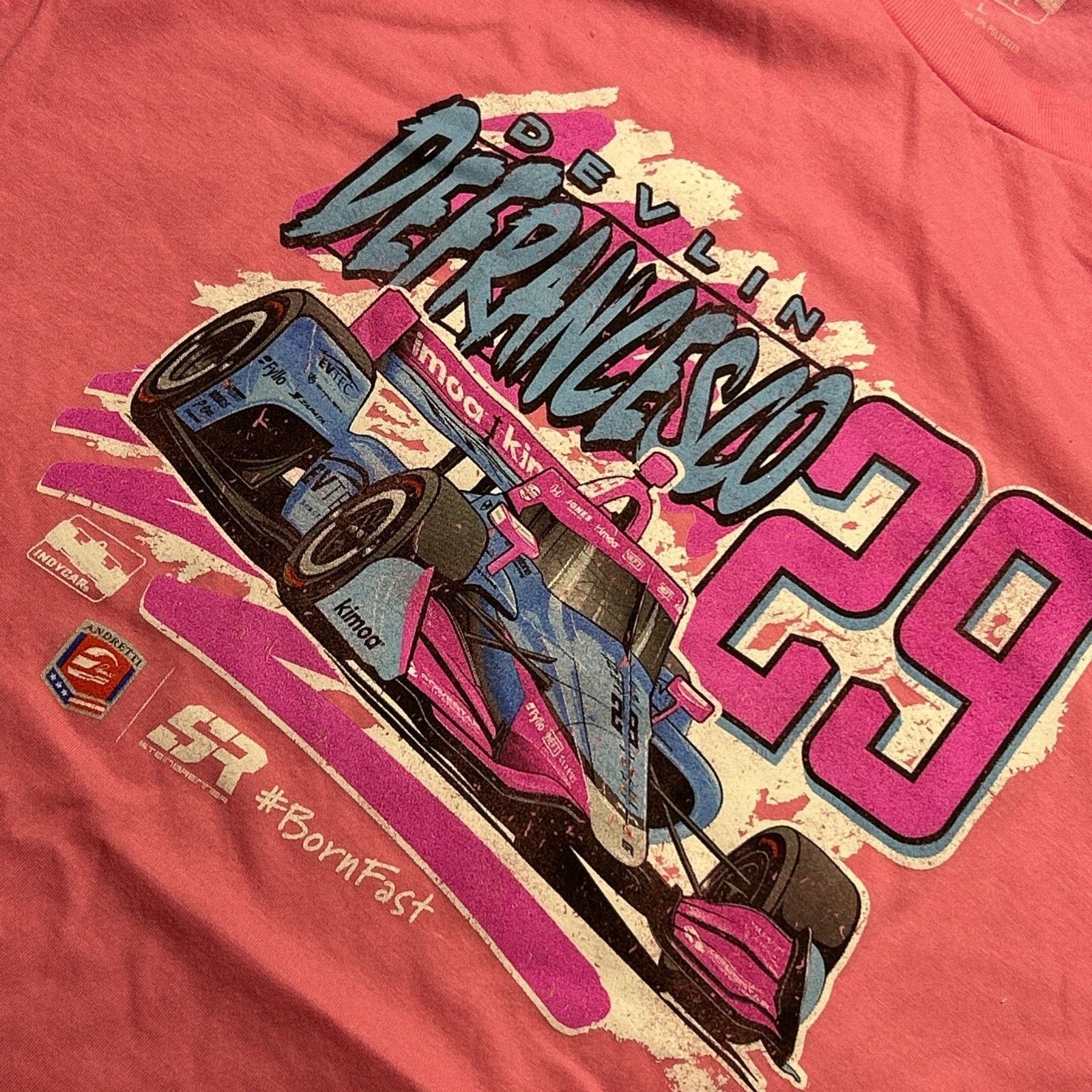 Harley Davidson Devil In Defrancesco 29 IndyCar NASCAR Shirt Large Formula 1 Size L / US 10 / IT 46 - 5 Thumbnail