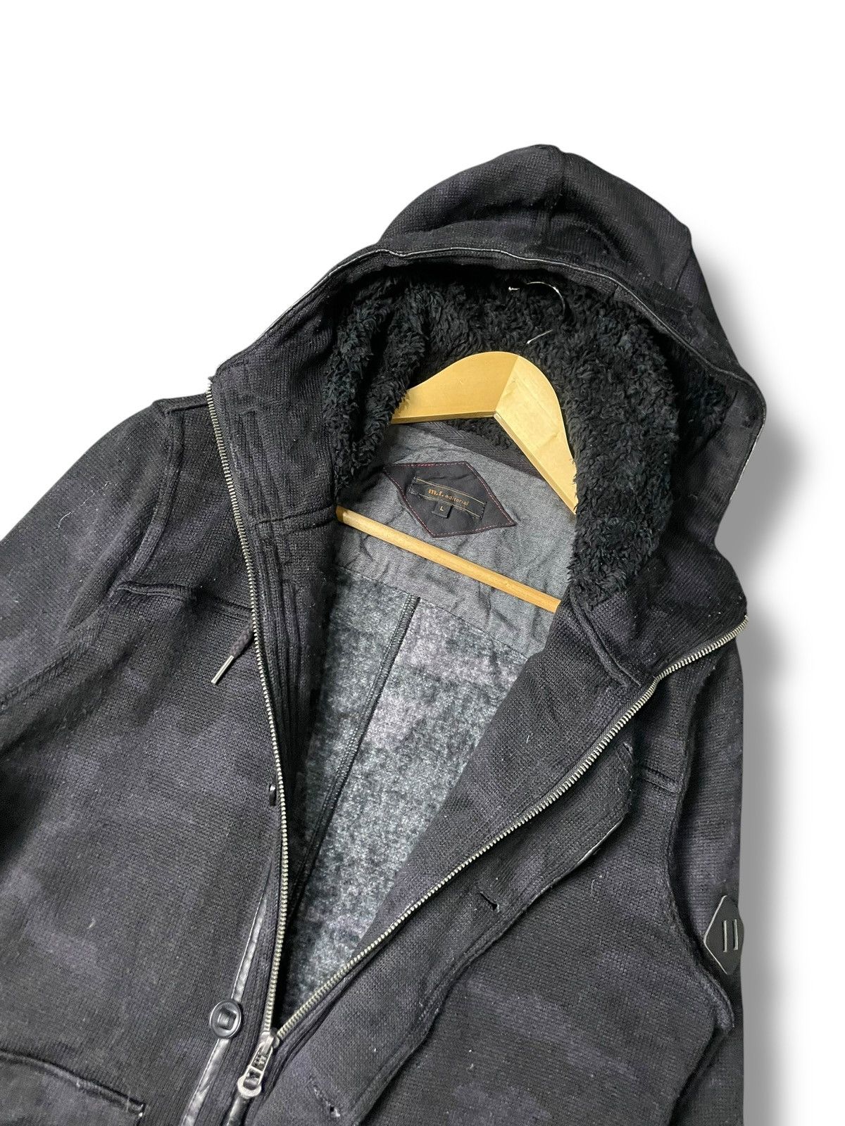 Japanese Brand M.F Editorial Brand Hidden Button&Zip Jacket (70) Size US L / EU 52-54 / 3 - 6 Thumbnail