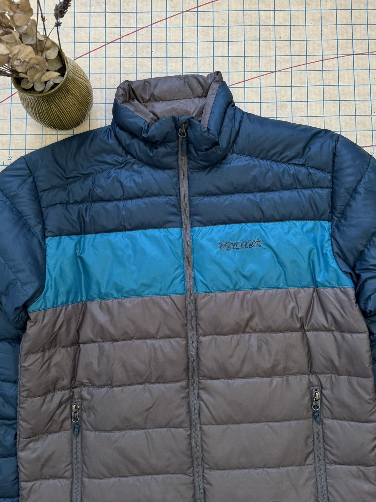 Marmot Marmot 600 Fill Full Zip Puffer Jacket Blue Mens Size Medium Size US M / EU 48-50 / 2 - 3 Thumbnail