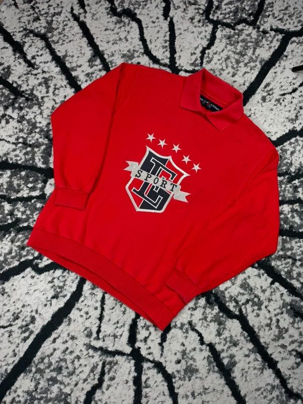 Escada Vintage Escada crewneck sweatshirt red logo M Size US M / EU 48-50 / 2 - 2 Thumbnail