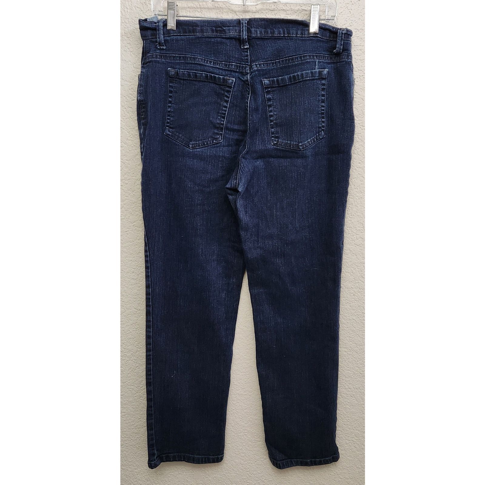 Gloria Vanderbilt Gloria Vanderbilt Dark Blue "Amanda" Flat Front Jeans 12 Size 34" / US 12 / IT 48 - 3 Thumbnail
