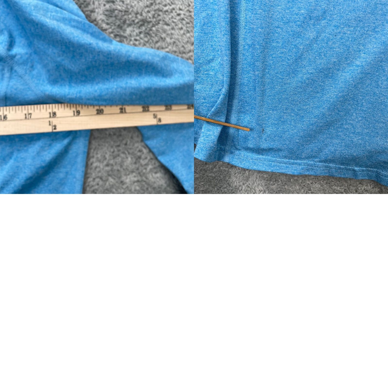 Vintage REI Co Op Sweatshirt Womens Large Blue Heathered 1/4 Zip Training Pullover Activewear Casual Raglan Sleeve Mock Neck Zip Size L / US 10 / IT 46 - 8 Thumbnail