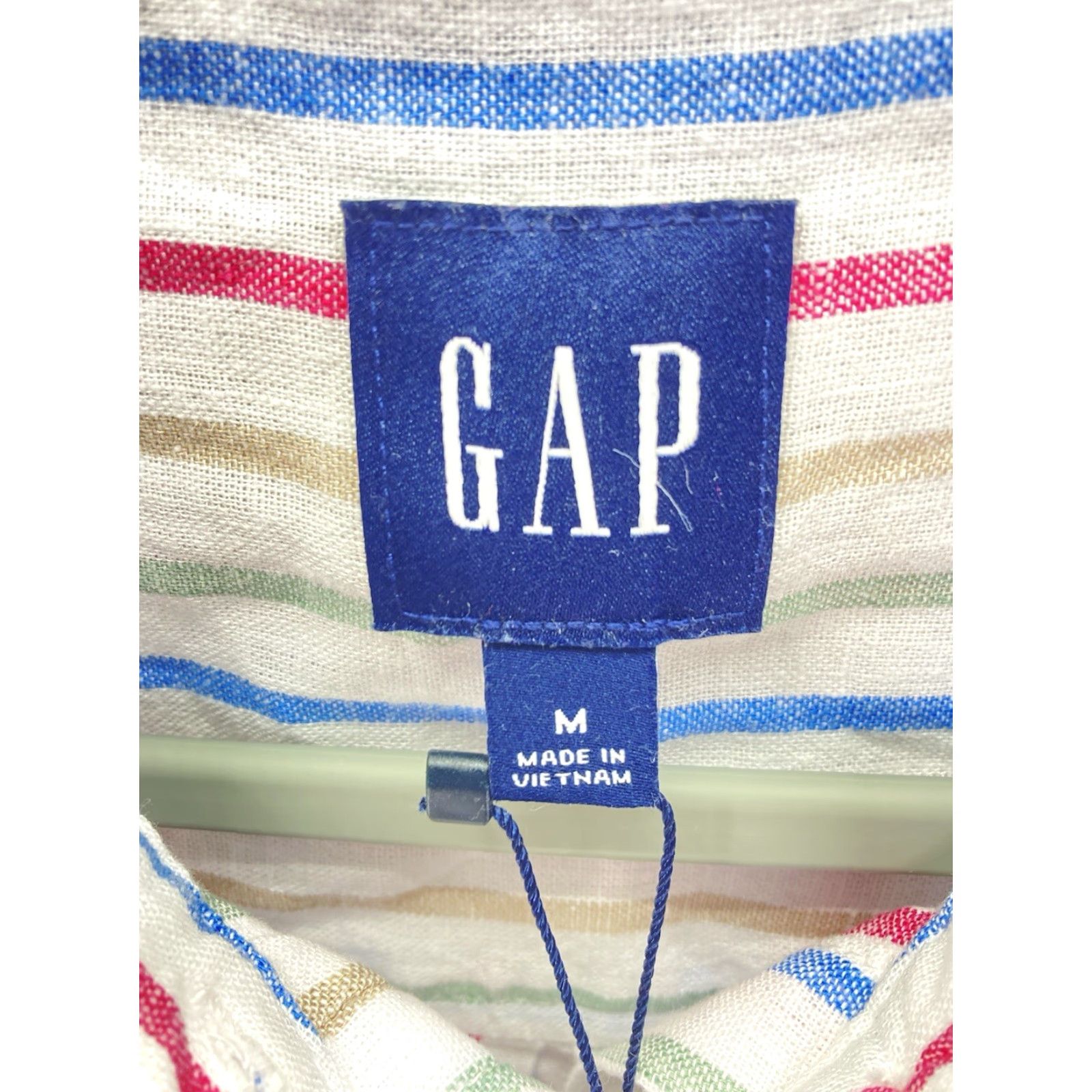 Gap Gap Linen Shirt Women Medium Stripe Button Long Sleeve Linen Blend Casual NWT Shirt Size M / US 6-8 / IT 42-44 - 5 Thumbnail